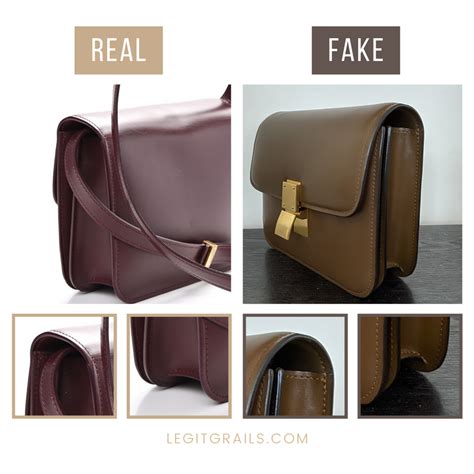 celine box bag fake vs real|how to verify celine bags.